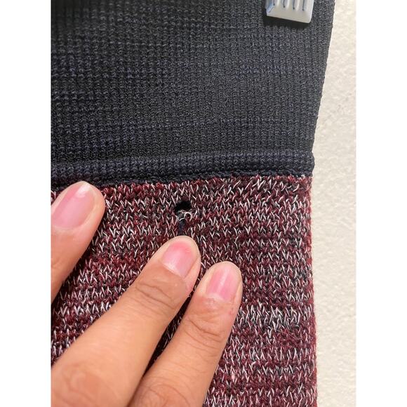 Isabel Marant Womens Mini Skirt Size EU 38 US 6 Maroon Knit Faux Wrap NWT FLAW - Picture 3 of 10